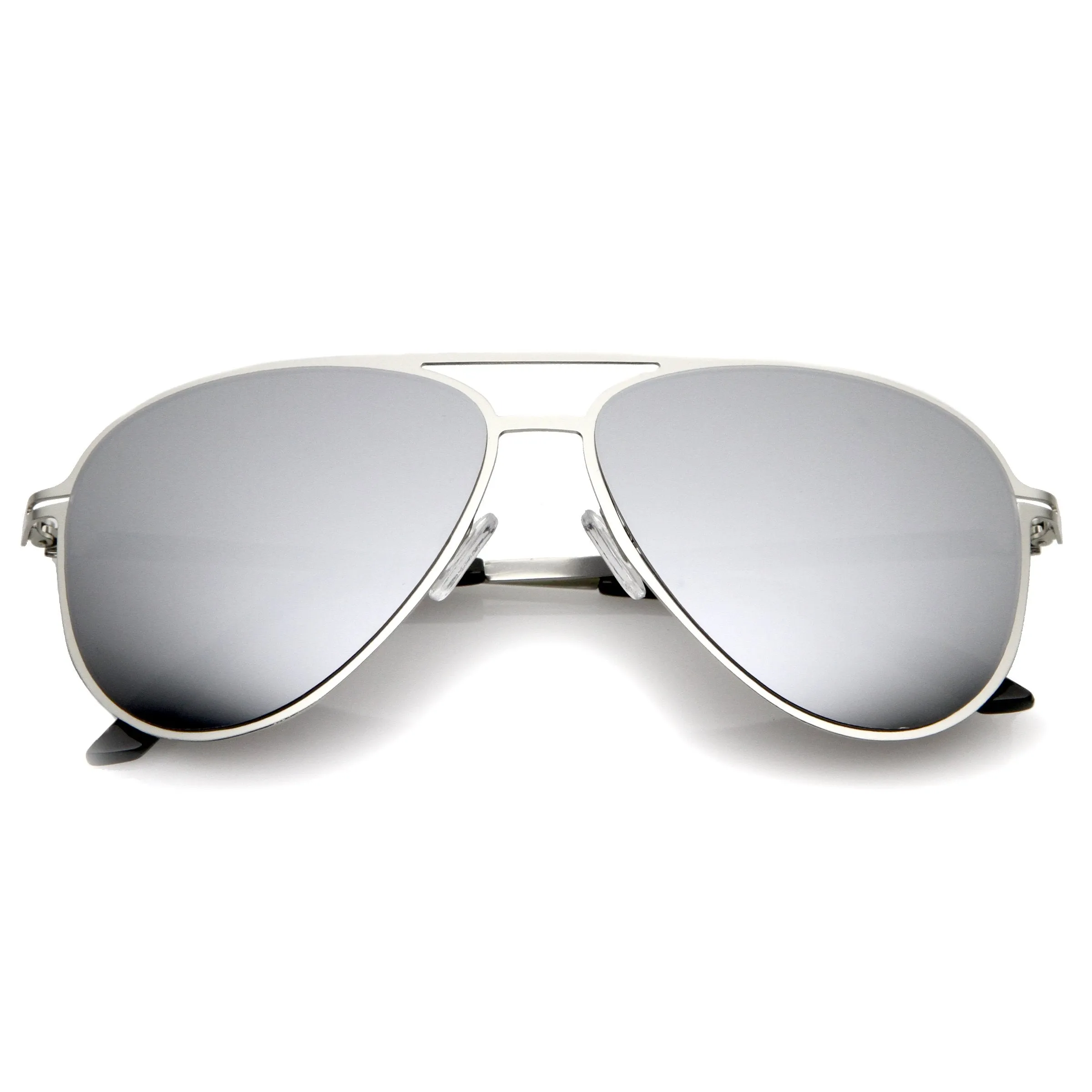 Modern Sports Mirrored Lens Metal Aviator Sunglasses 58mm A786 sold by ZeroUV