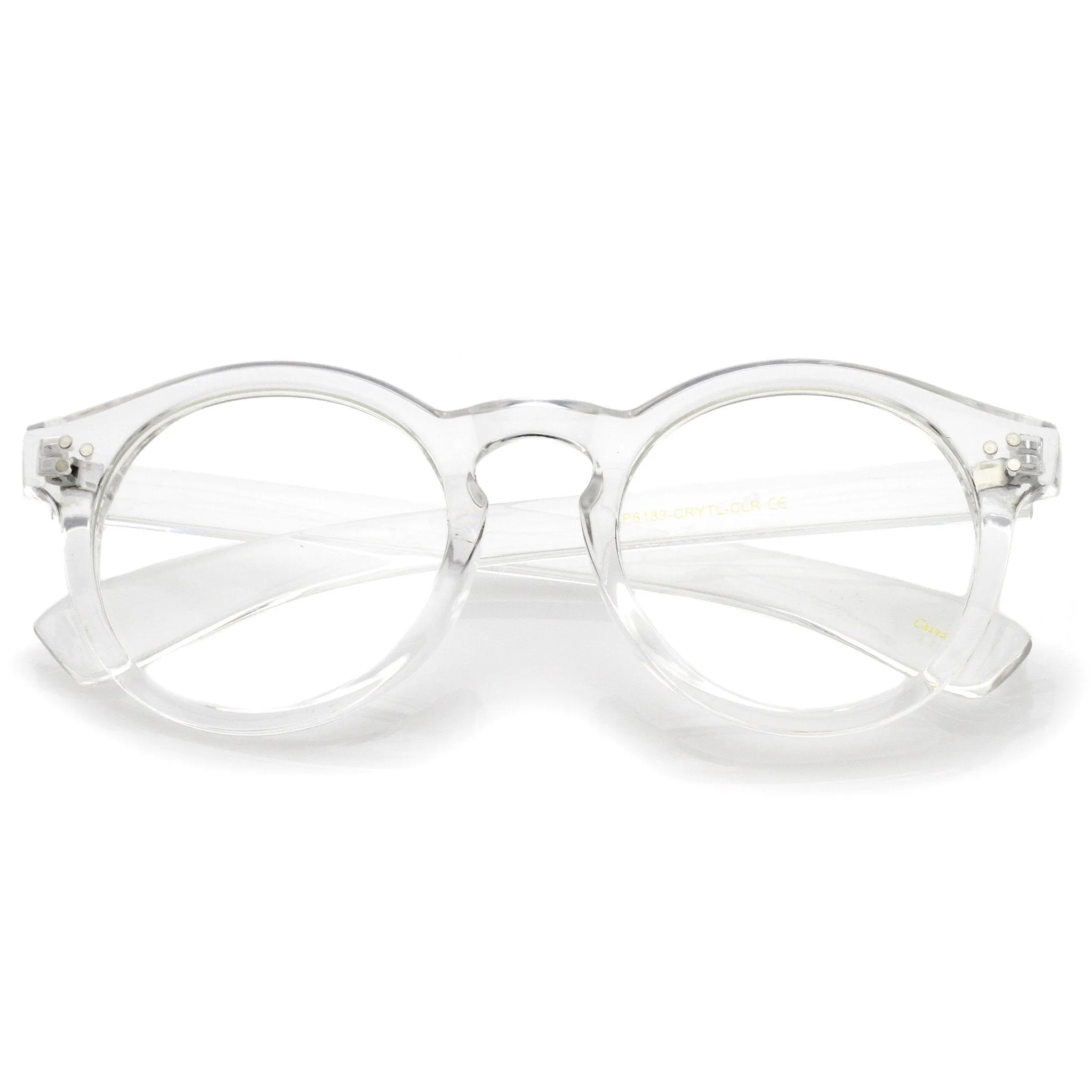 Retro Round P3 Transparent Clear Lens Glasses A965 sold by ZeroUV