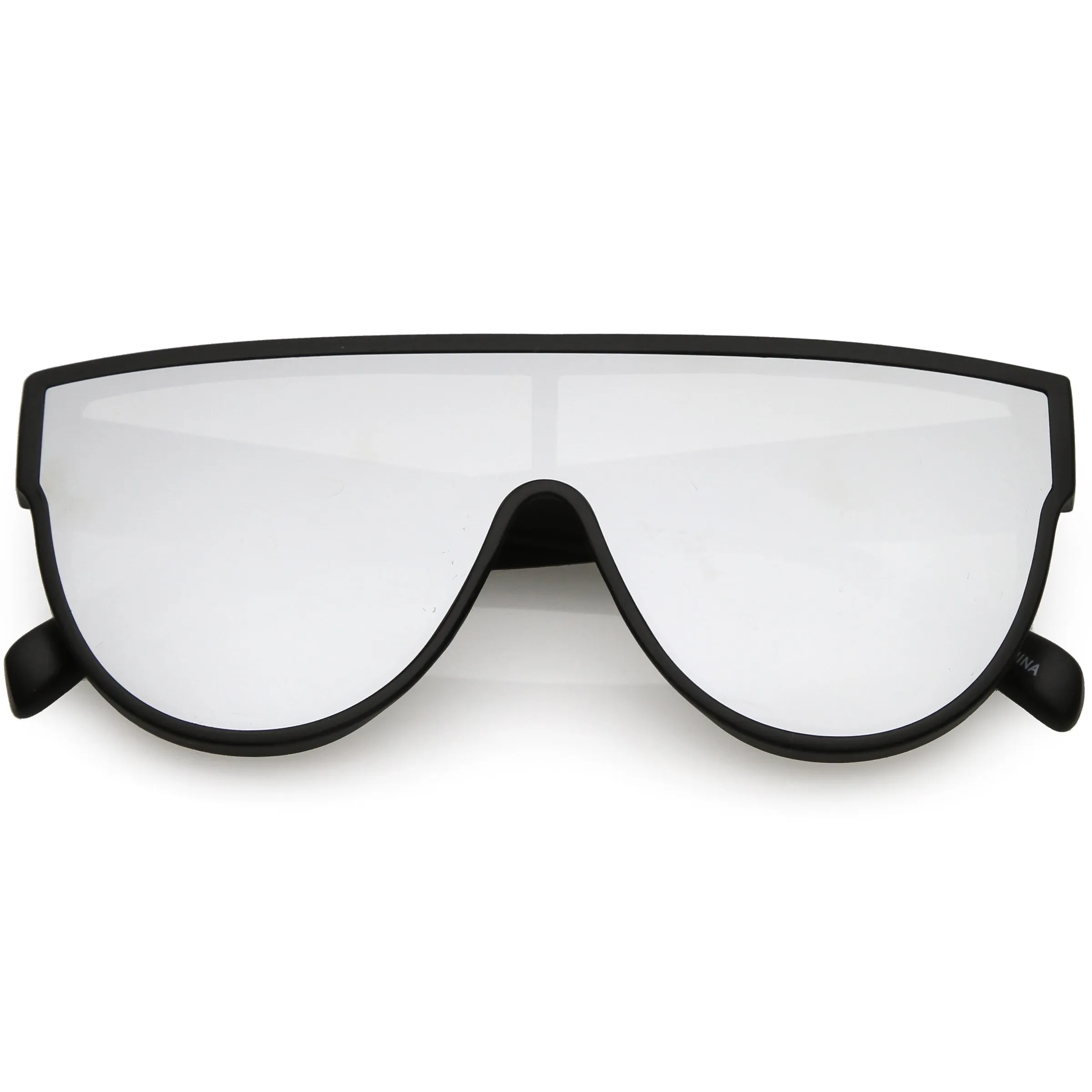 Retro Modern Infinity Mirrored Flat Lens Shield Sunglasses C558 sold by ZeroUV product image thumbnail 3