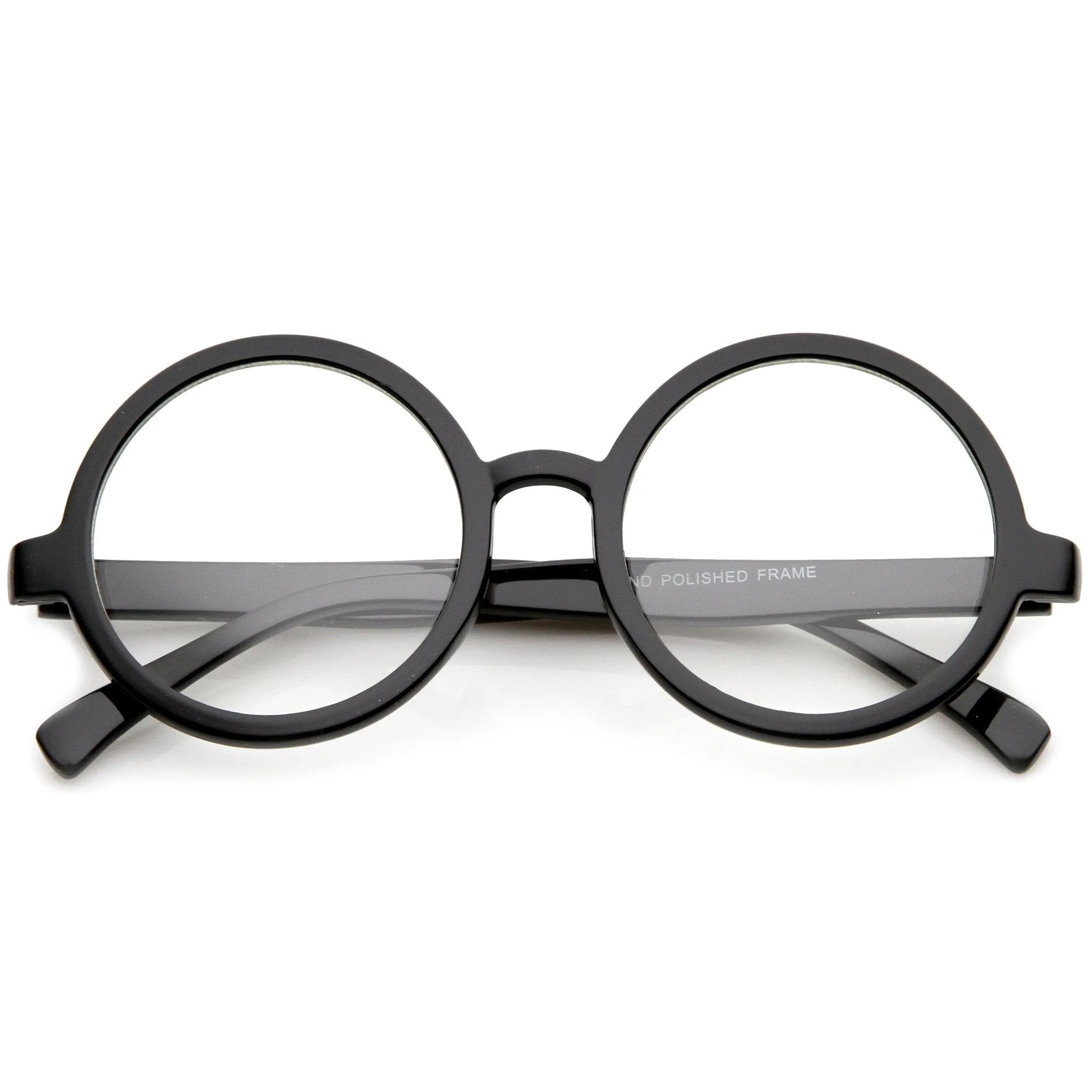 Retro Round Spectacles Clear Lens Glasses 8034 sold by ZeroUV