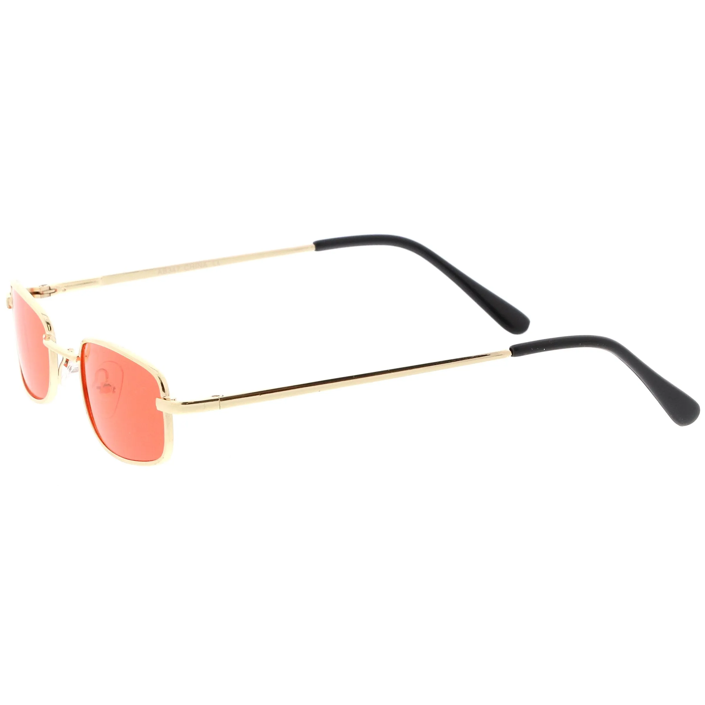 Retro 1990's Small Rectangle Color Tone Metal Sunglasses C708 sold by ZeroUV product image thumbnail 5