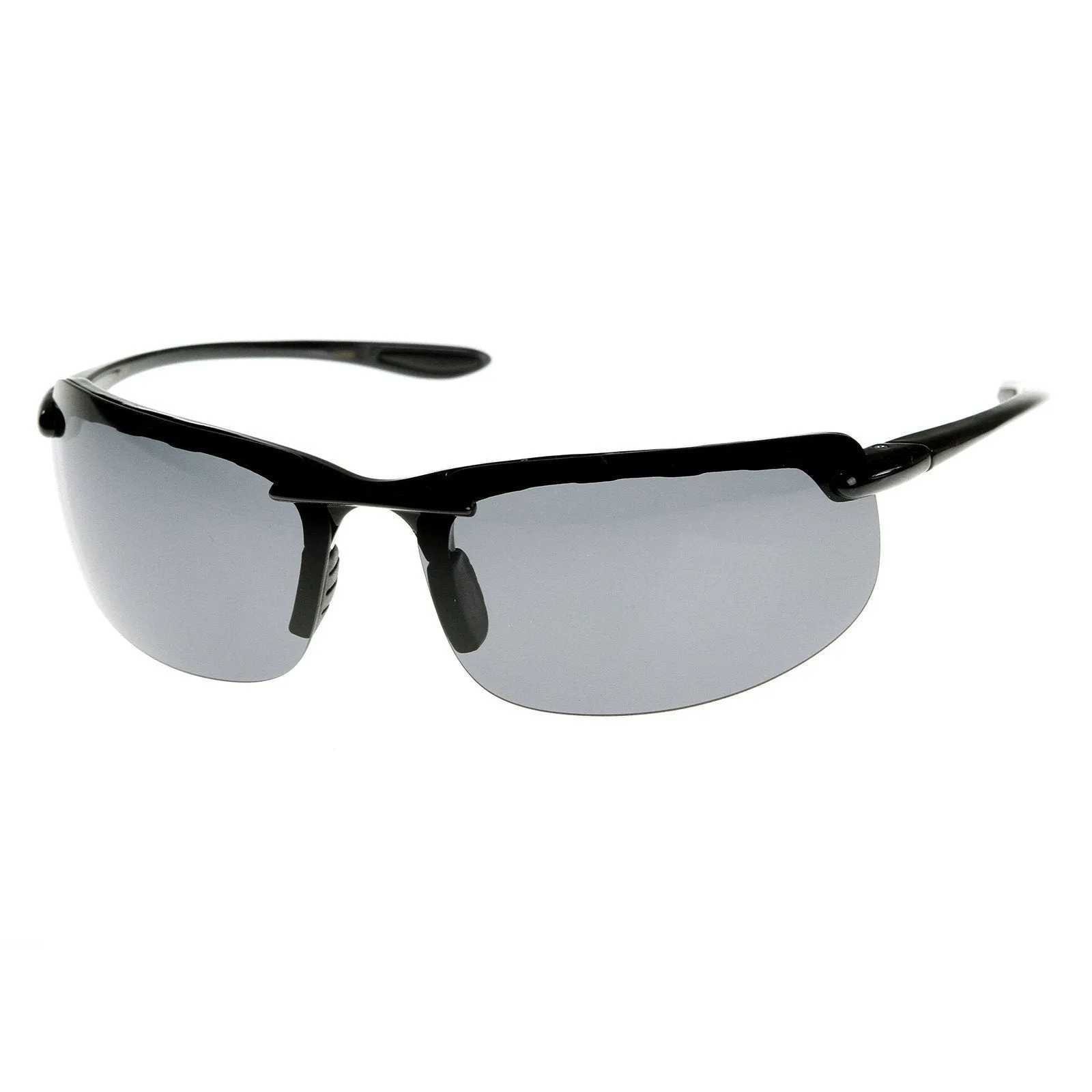 Mens Lightweight Sports Polarized Lens Semi Rimless Sunglasses 8746 sold by ZeroUV product image thumbnail 2
