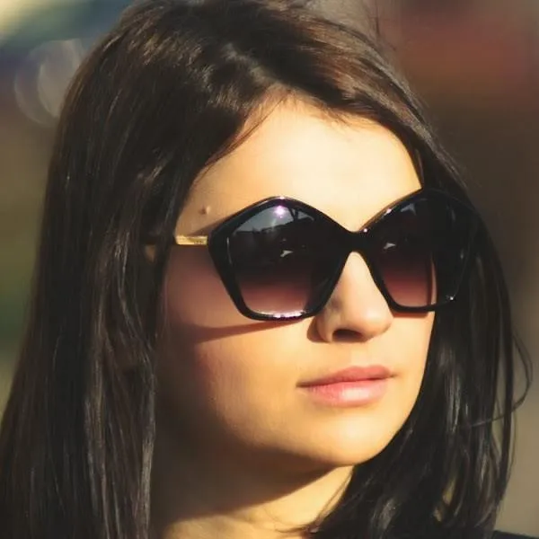 Women's Pentagon Oversize Fashion Sunglasses sold by ZeroUV product image thumbnail 3