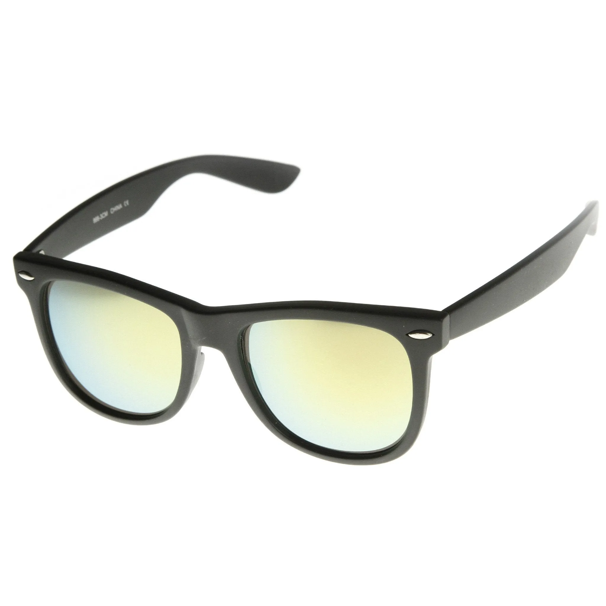 Hipster Trendy Colorful Flash Mirror Lens Horned Rim Sunglasses 8078 sold by ZeroUV product image thumbnail 2