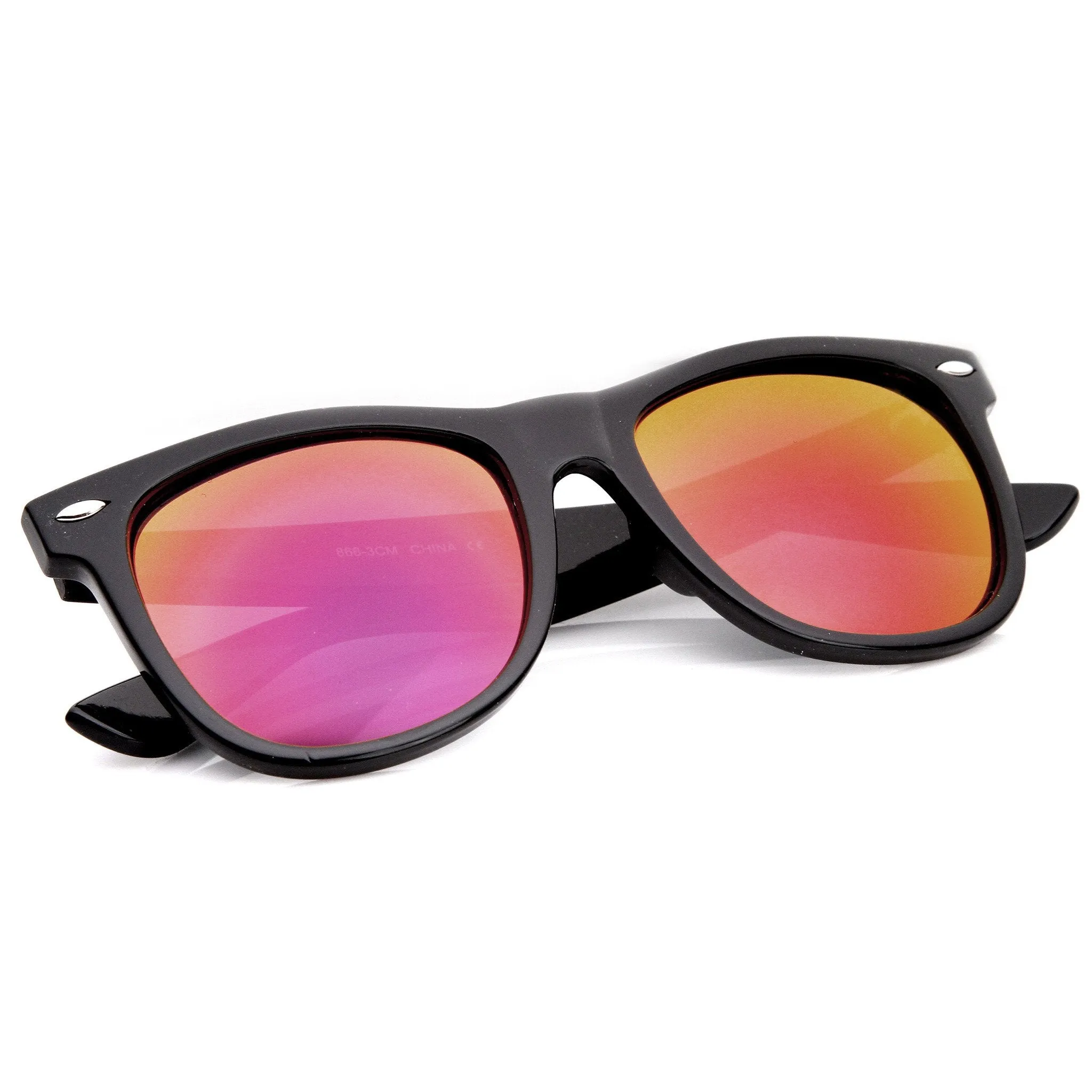 Hipster Trendy Colorful Flash Mirror Lens Horned Rim Sunglasses 8078 sold by ZeroUV product image thumbnail 5