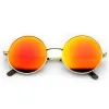 Retro Hippie Round Flash Mirror Lens Metal Sunglasses sold by ZeroUV