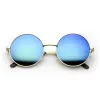 Retro Hippie Round Flash Mirror Lens Metal Sunglasses sold by ZeroUV