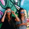 Retro Hippie Round Flash Mirror Lens Metal Sunglasses sold by ZeroUV