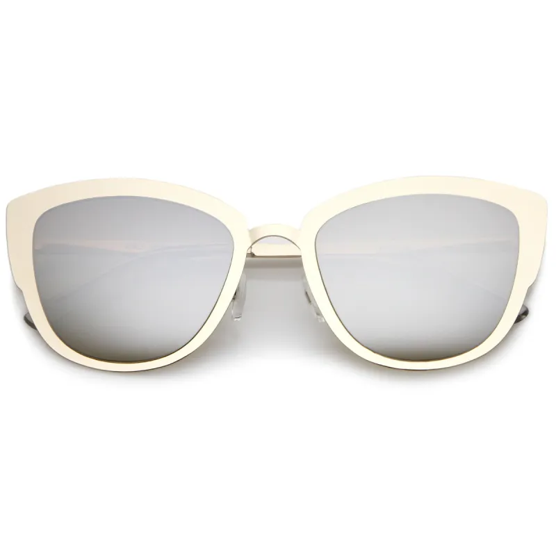 Premium Oversize Laser Cut Metal Cat Eye Sunglasses C368 sold by ZeroUV