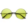 Retro Hippie Mid Sized Round Color Lens Sunglasses 9814 sold by ZeroUV