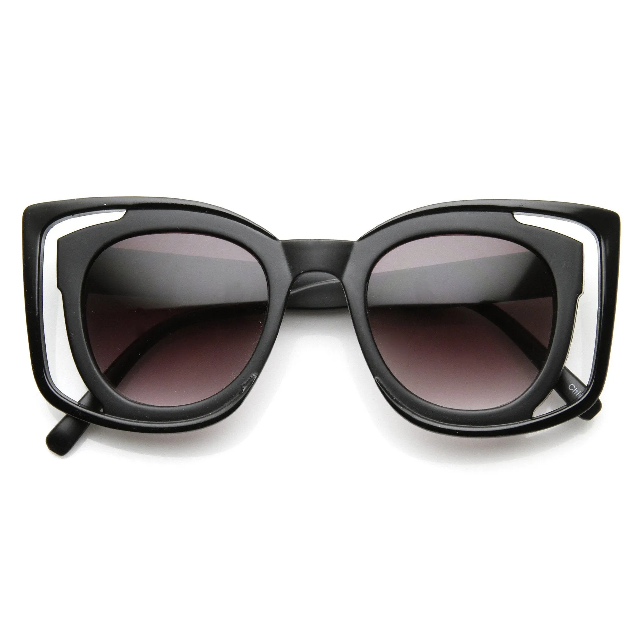 Unique Double Frame Square Women's Fashion Sunglasses sold by ZeroUV product image thumbnail 5