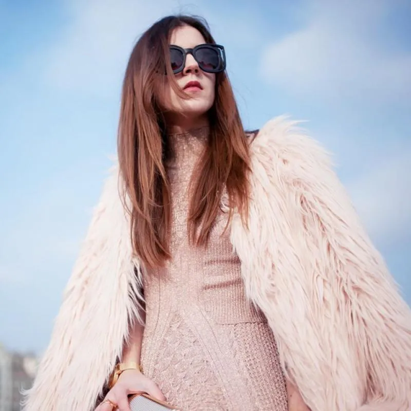 Unique Double Frame Square Women's Fashion Sunglasses sold by ZeroUV product image thumbnail 2