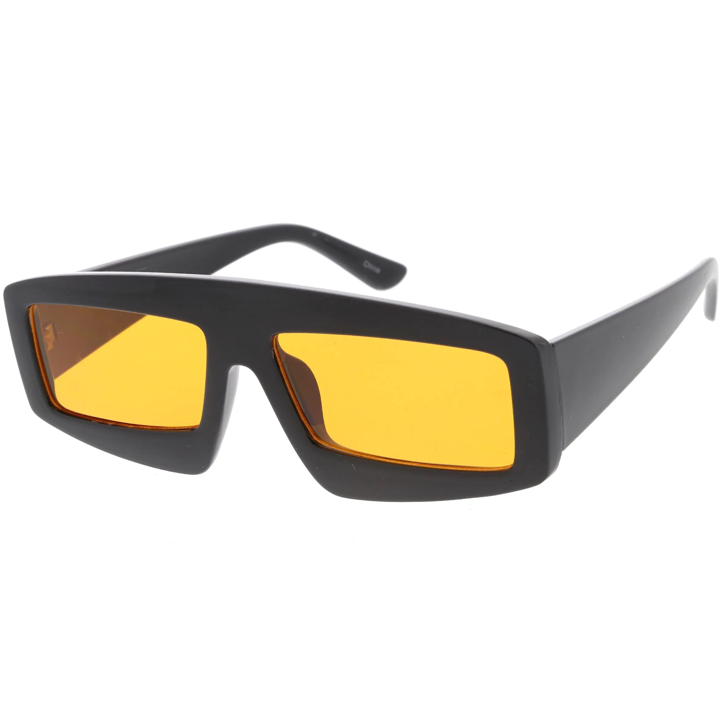 Retro Modern Rectangle Flat Lens Color Tinted Sunglasses C747 sold by ZeroUV product image thumbnail 5