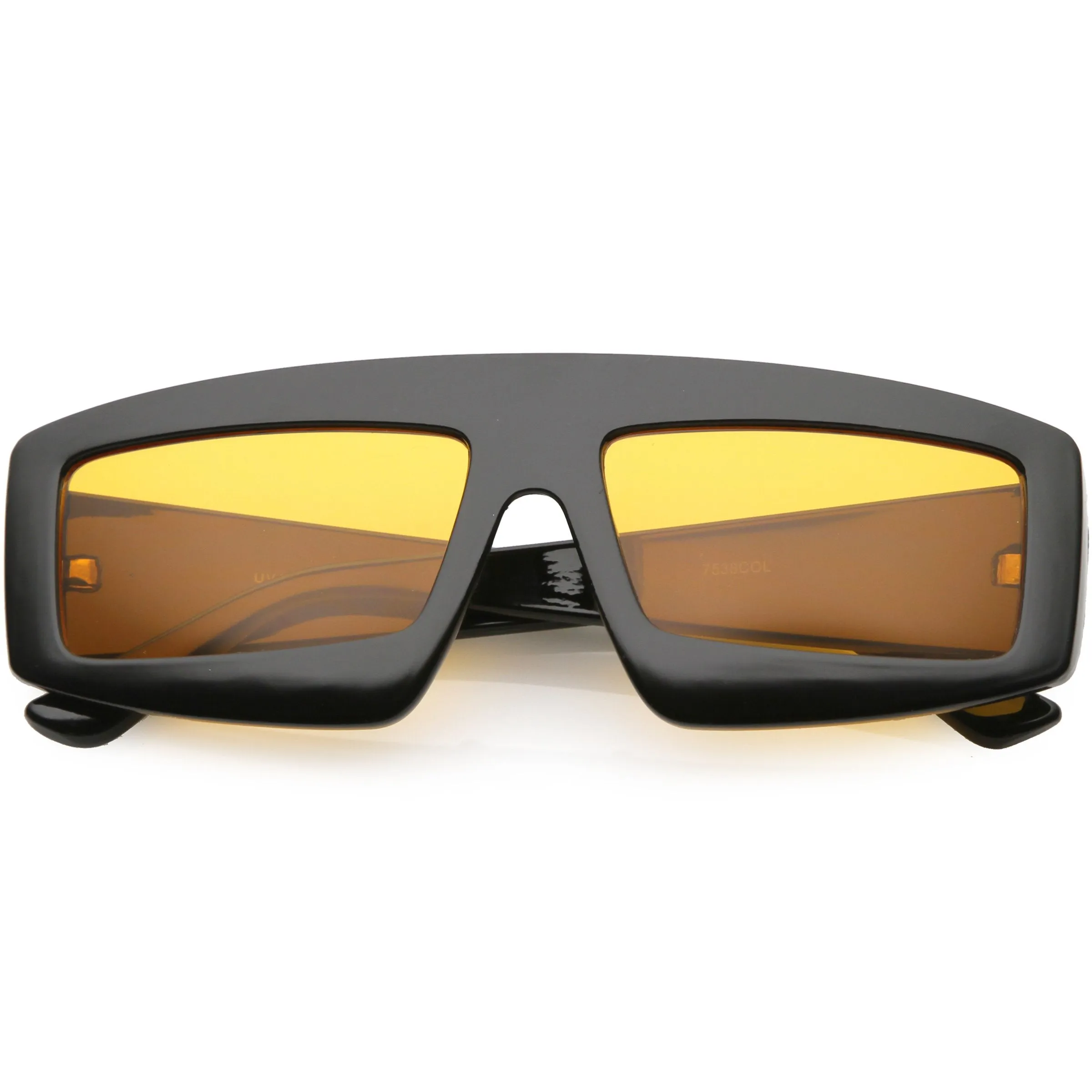 Retro Modern Rectangle Flat Lens Color Tinted Sunglasses C747 sold by ZeroUV product image thumbnail 4