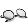 Oversize Geometric Octagon Mirrored Lens Round Sunglasses A111 sold by ZeroUV