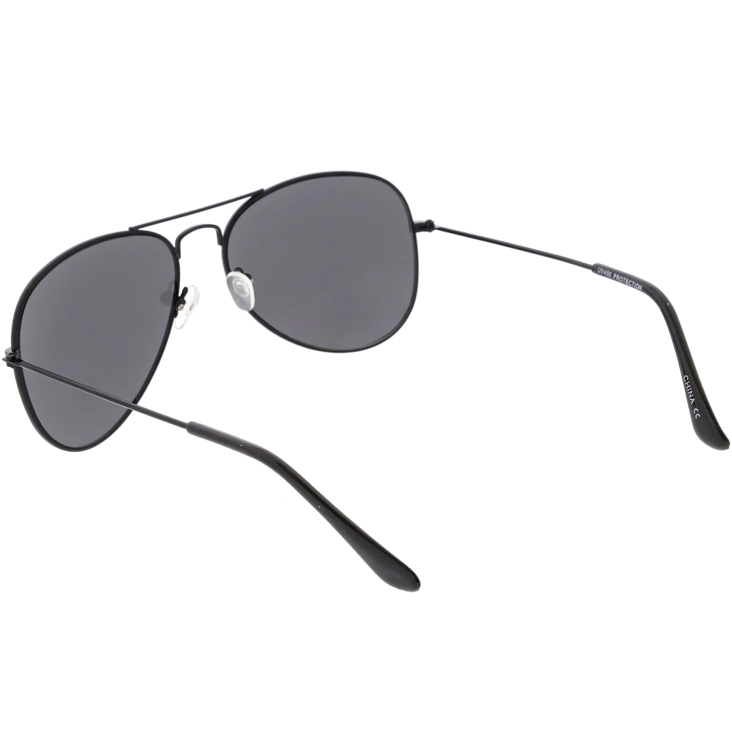 Oversize Slim Metal Temple Square Lens Horn Rimmed Sunglasses C779 sold by ZeroUV product image thumbnail 4