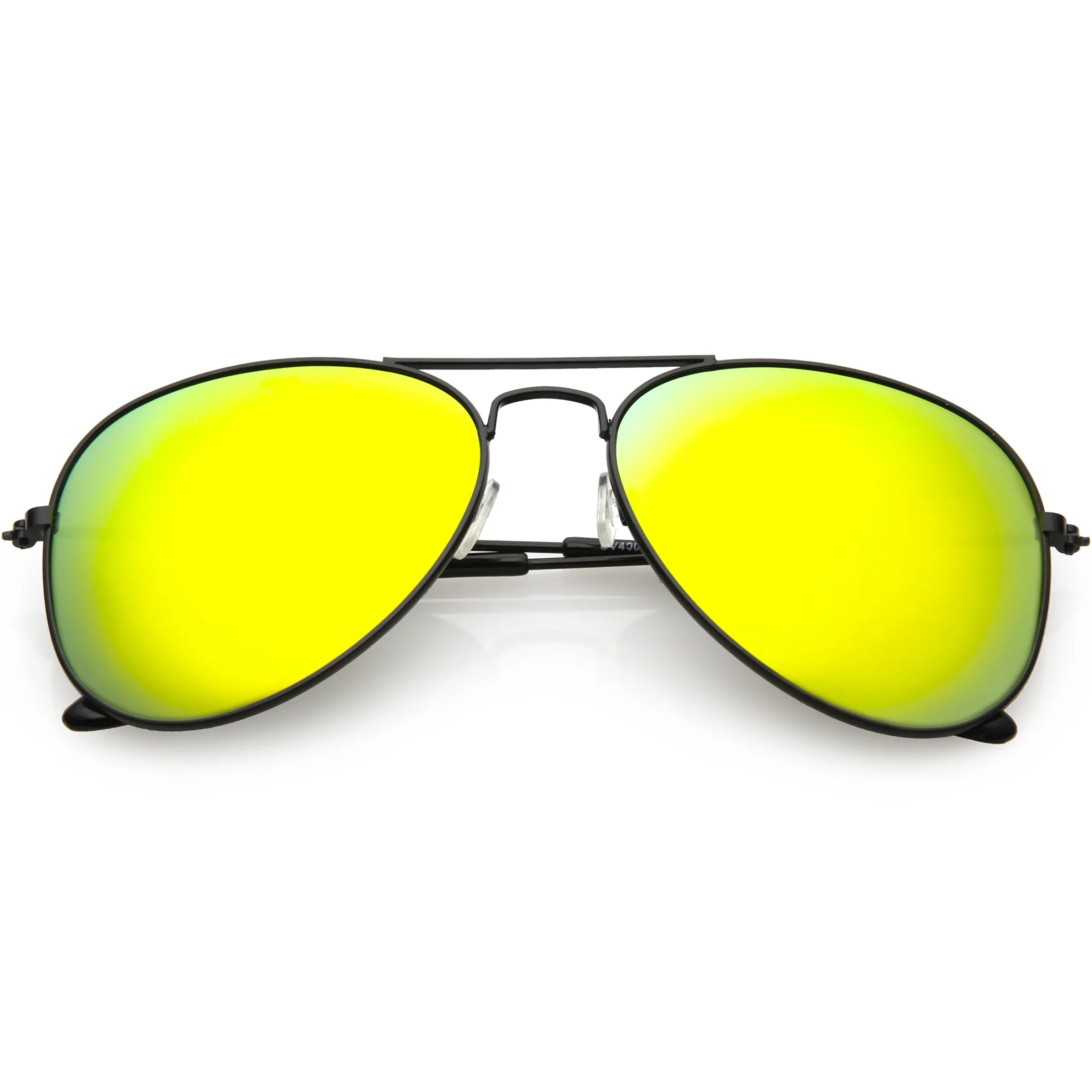 Oversize Slim Metal Temple Square Lens Horn Rimmed Sunglasses C779 sold by ZeroUV product image thumbnail 5