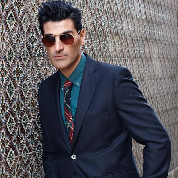 Medium Classic Retro Metal Frame Aviator Sunglasses 53mm 1372 sold by ZeroUV product image thumbnail 2