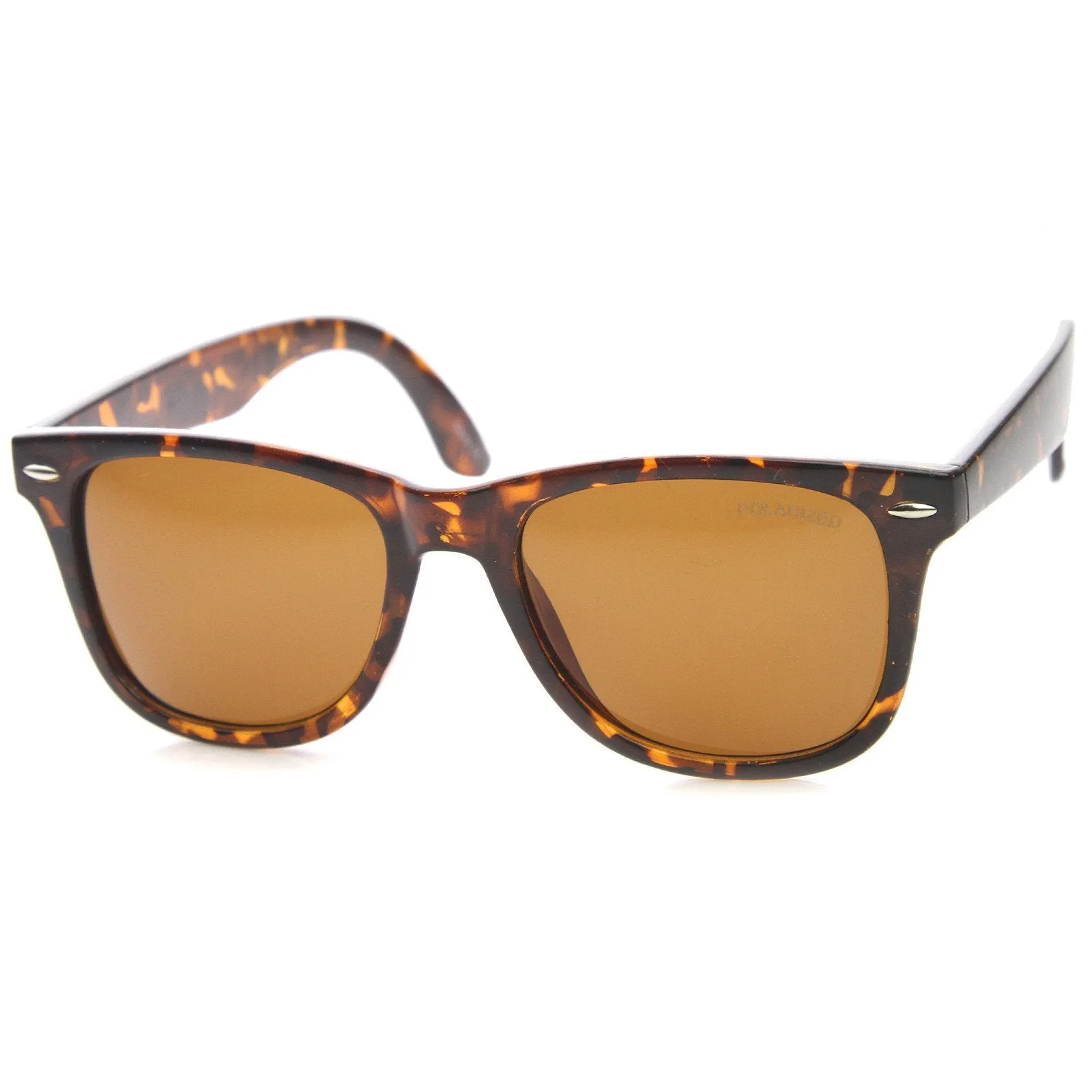 Polarized Lens Retro Fashion Horned Rim Sunglasses 8421 sold by ZeroUV product image thumbnail 4
