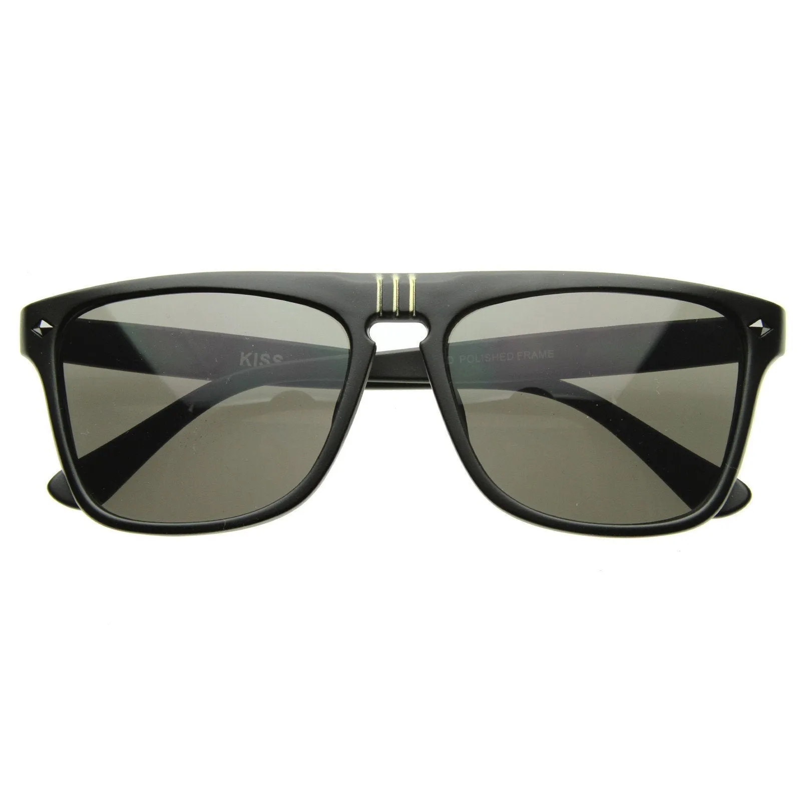 European Mens Designer Flat Top Dapper Sunglasses 8450 sold by ZeroUV