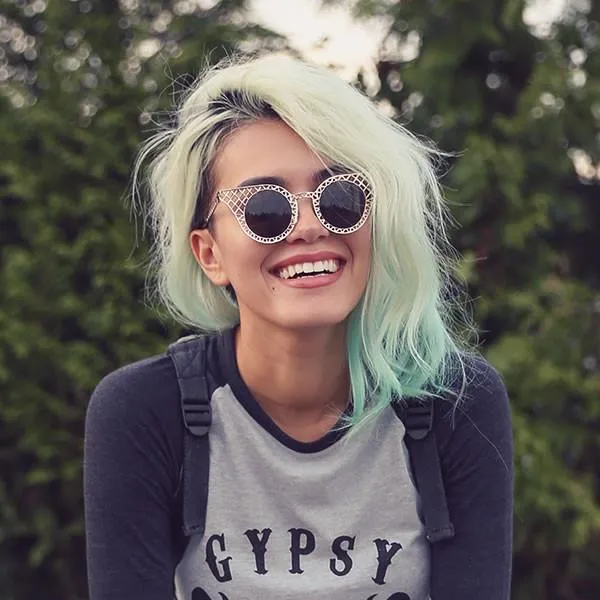 Women's Indie Round Cat Eye Laser Cut Metal Sunglasses sold by ZeroUV product image thumbnail 3