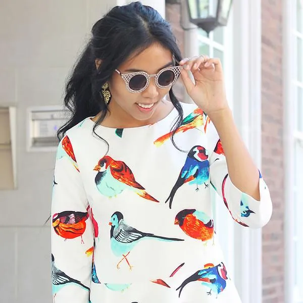 Women's Indie Round Cat Eye Laser Cut Metal Sunglasses sold by ZeroUV product image thumbnail 4