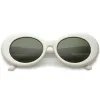 Women's Retro Disco Oval Clout Color Tone Lens Sunglasses 51mm C382 sold by ZeroUV