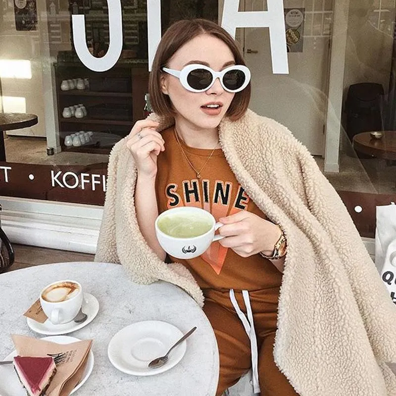 Women's Retro Disco Oval Clout Color Tone Lens Sunglasses 51mm C382 sold by ZeroUV product image thumbnail 2