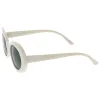 Women's Retro Disco Oval Clout Color Tone Lens Sunglasses 51mm C382 sold by ZeroUV