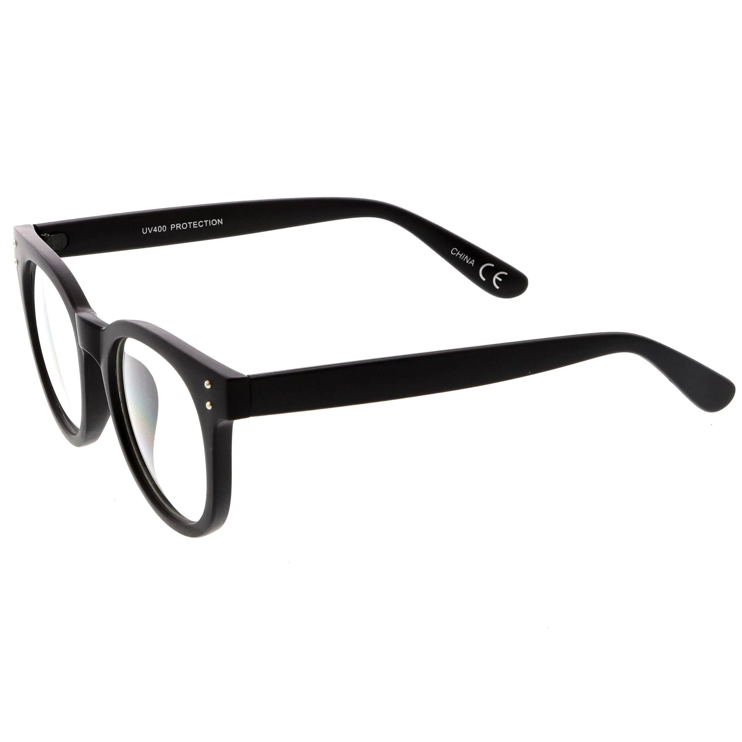 Retro Dapper Hipster Indie Horned Rim Clear Lens Glasses C388 sold by ZeroUV product image thumbnail 3