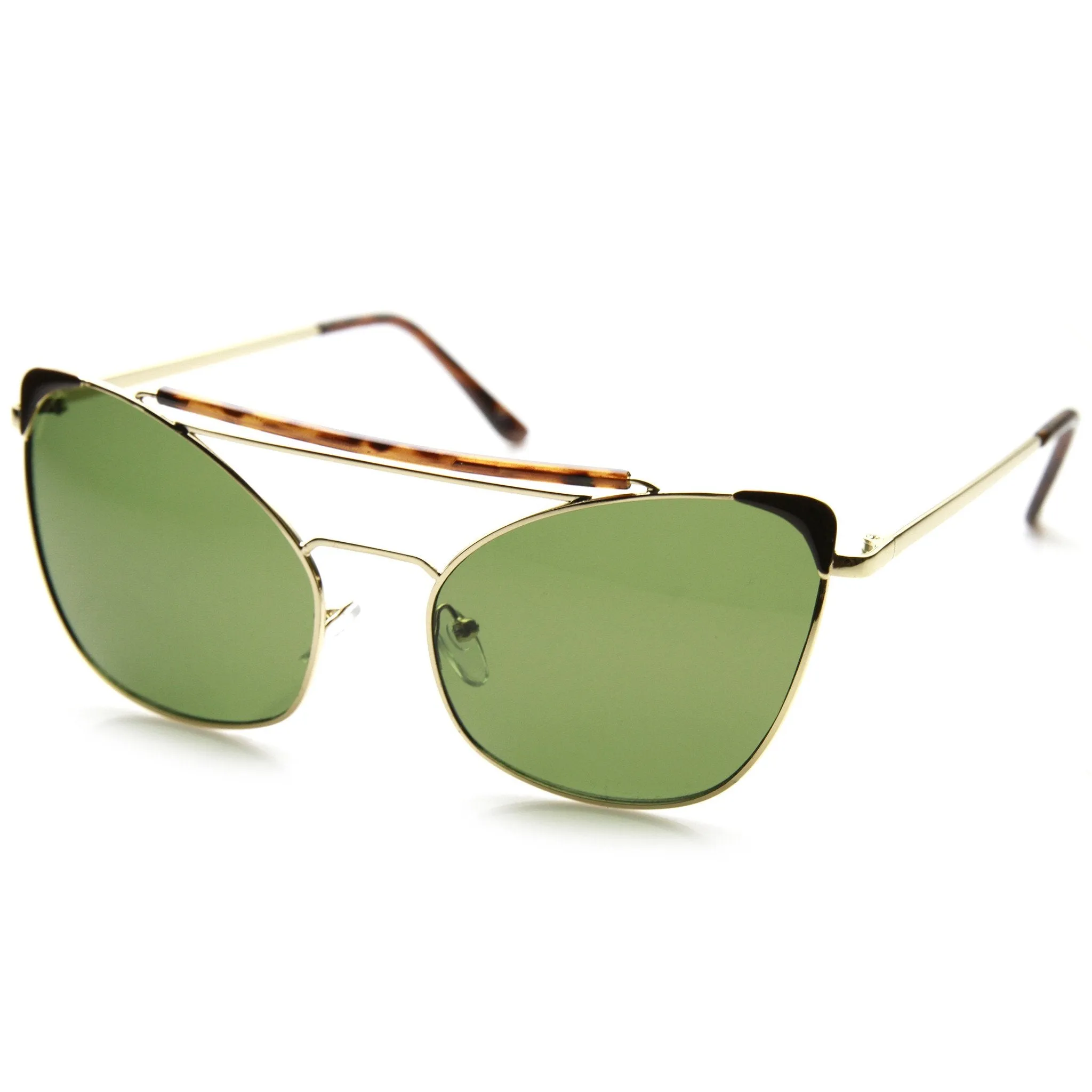 Unique Retro Steampunk Cat Eye Aviator Sunglasses 9493 sold by ZeroUV product image thumbnail 2