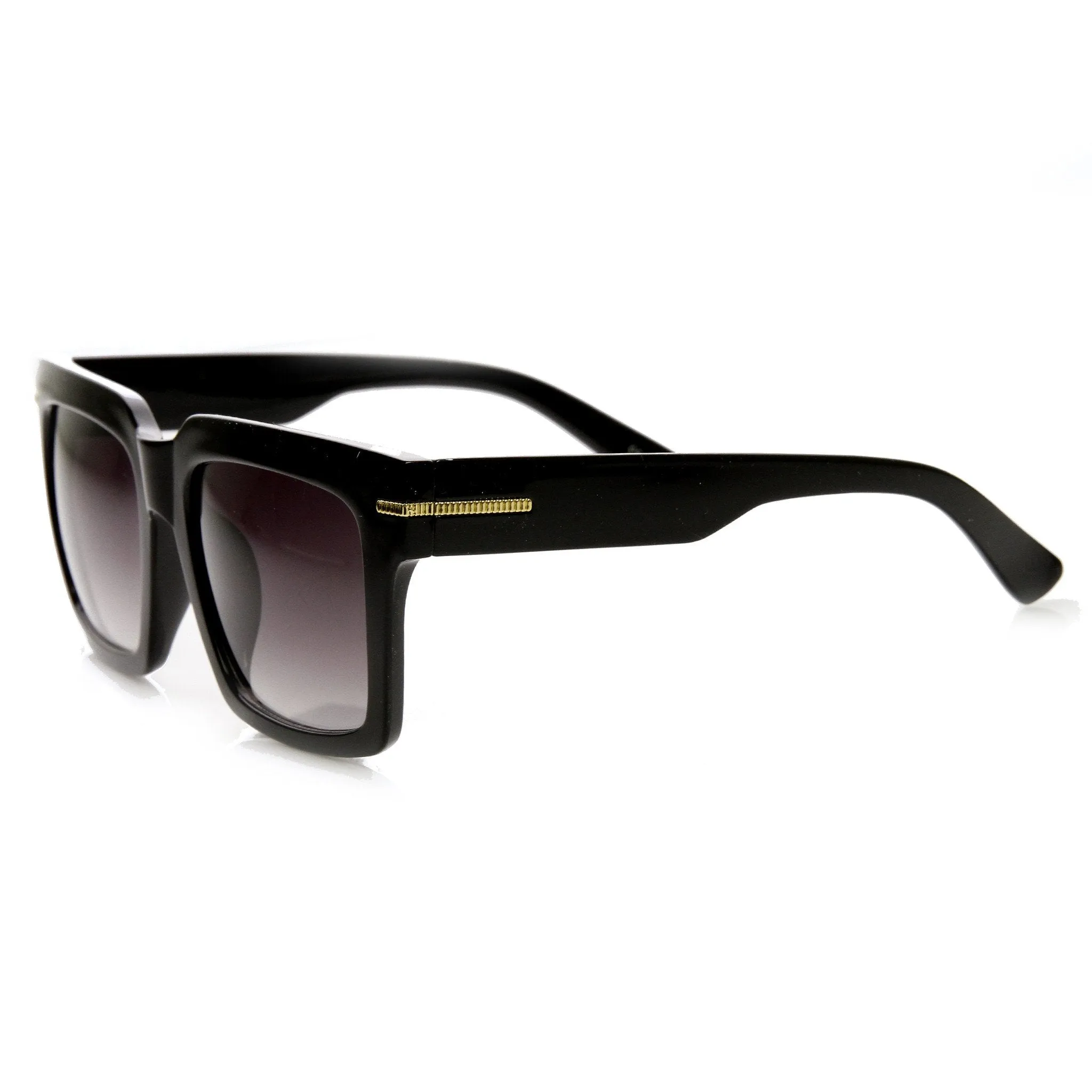 Large Retro Modern Square Block Flat Top Aviator Sunglasses 9300 sold by ZeroUV product image thumbnail 5