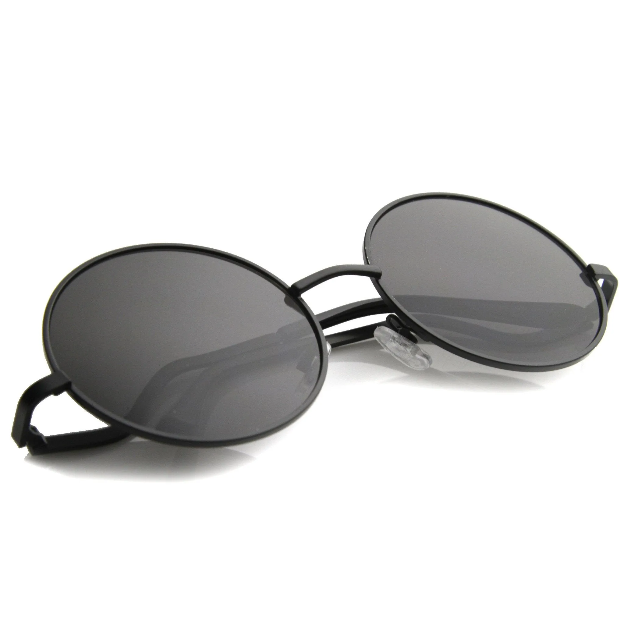 Women's 1950's Retro Low Temple Round Sunglasses 9979 sold by ZeroUV product image thumbnail 3
