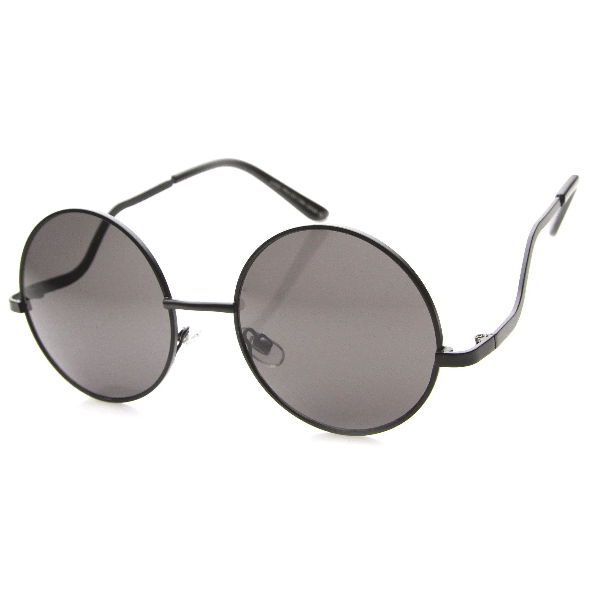 Women's 1950's Retro Low Temple Round Sunglasses 9979 sold by ZeroUV product image thumbnail 4