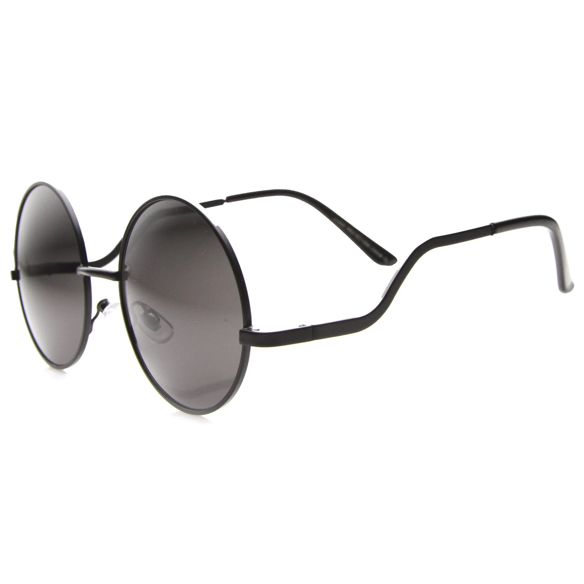 Women's 1950's Retro Low Temple Round Sunglasses 9979 sold by ZeroUV product image thumbnail 2