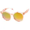 Oversize Marble Print Mirror Lens Round Sunglasses A466 sold by ZeroUV