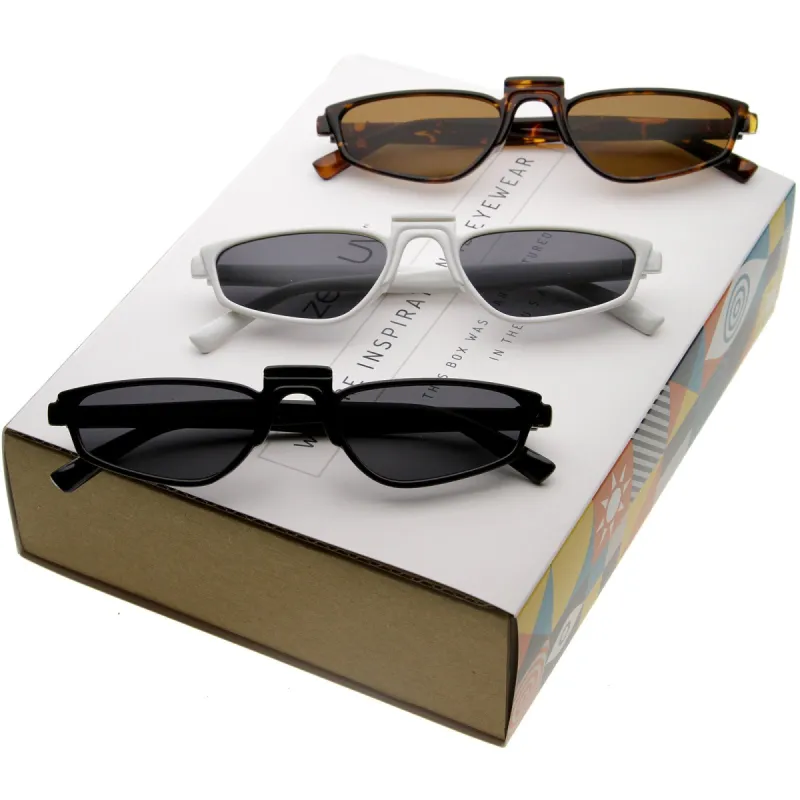 Women's Retro 1990's Thin Small High Nose Bridge Sunglasses C731 [Promo Box] sold by ZeroUV