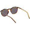 Retro Round Horned Rim Flash Mirrored Lens Sunglasses C703 sold by ZeroUV