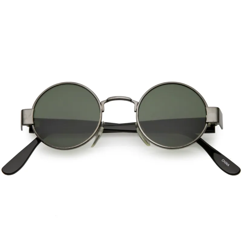 European True Vintage Round Spectacle Dapper Sunglasses C637 sold by ZeroUV