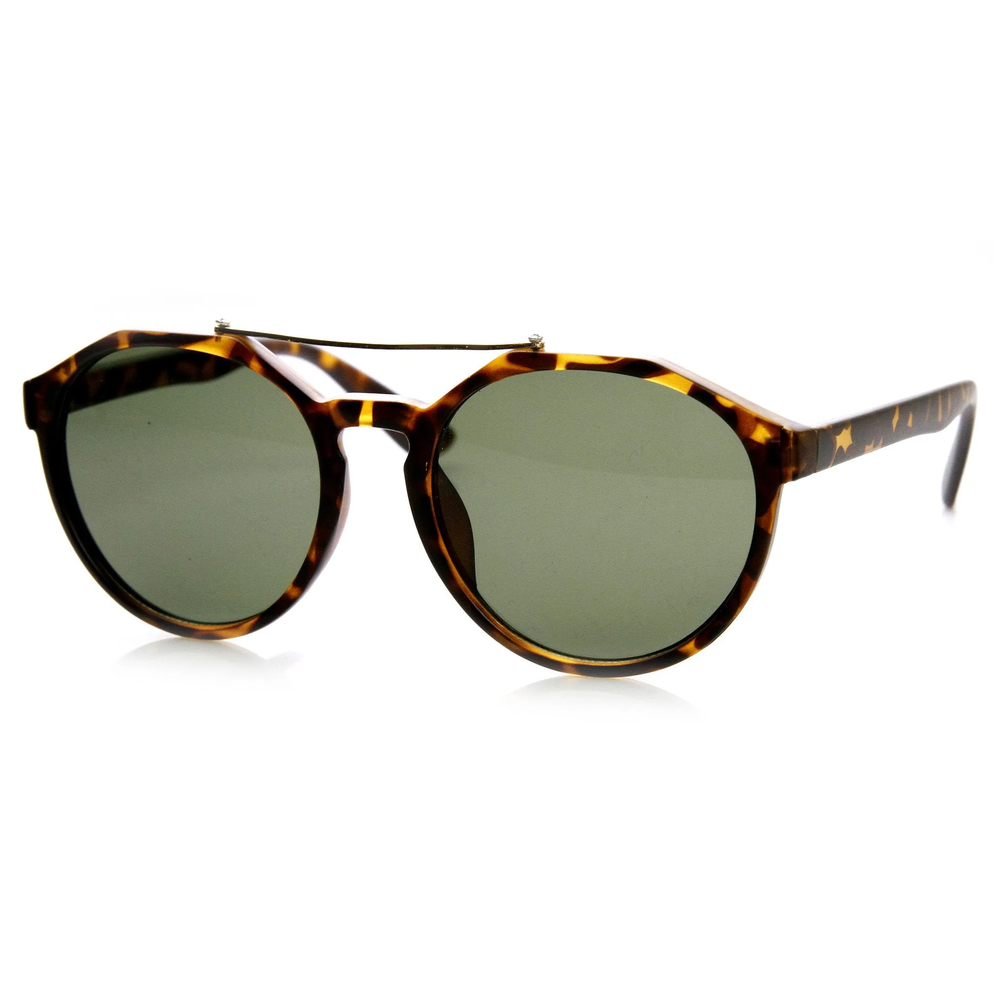 European Fashion Dapper Crossbar Keyhole P3 Rounded Sunglasses 9299 sold by ZeroUV product image thumbnail 2