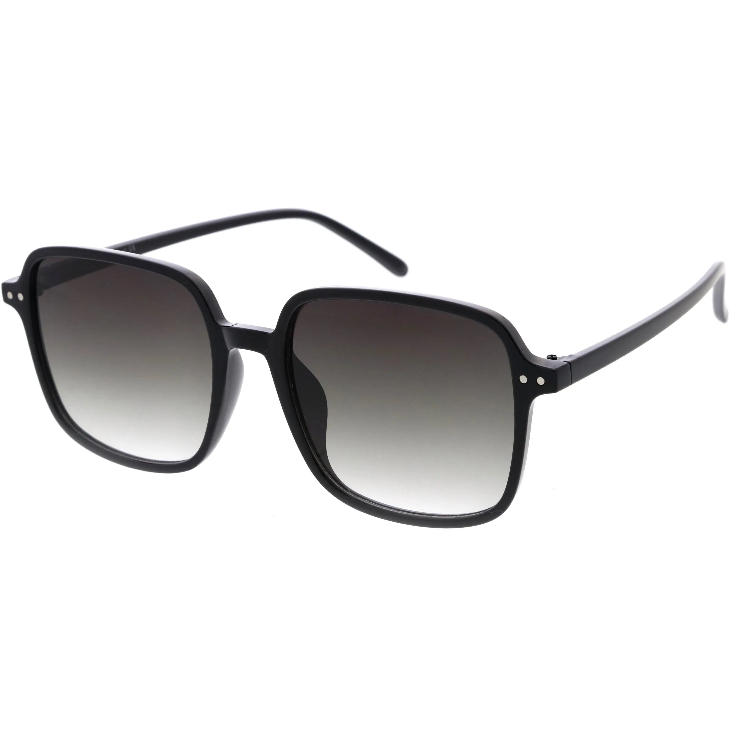 Chic Everyday Square Mid Temple Oversized Sunglasses D257 sold by ZeroUV product image thumbnail 5