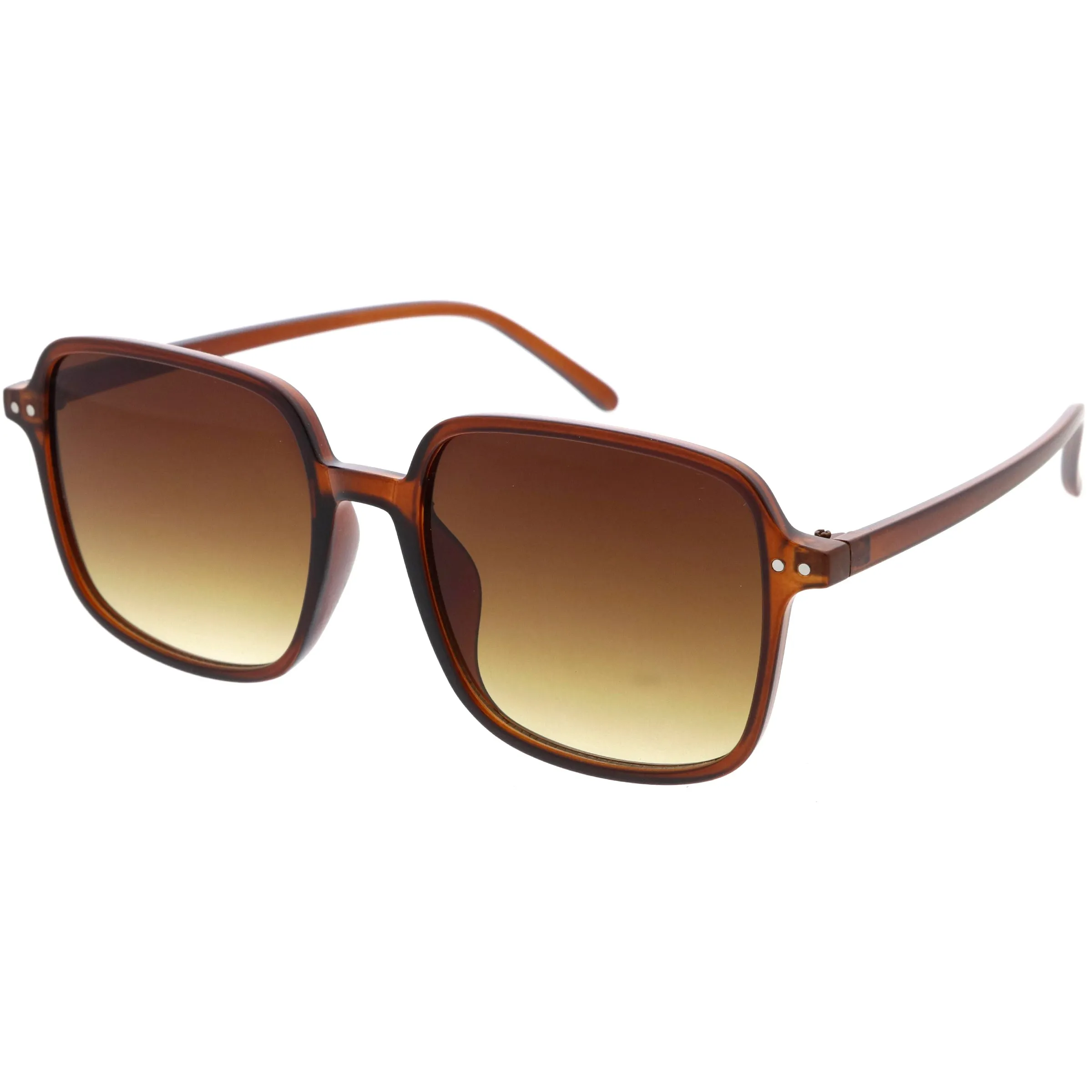 Chic Everyday Square Mid Temple Oversized Sunglasses D257 sold by ZeroUV product image thumbnail 2
