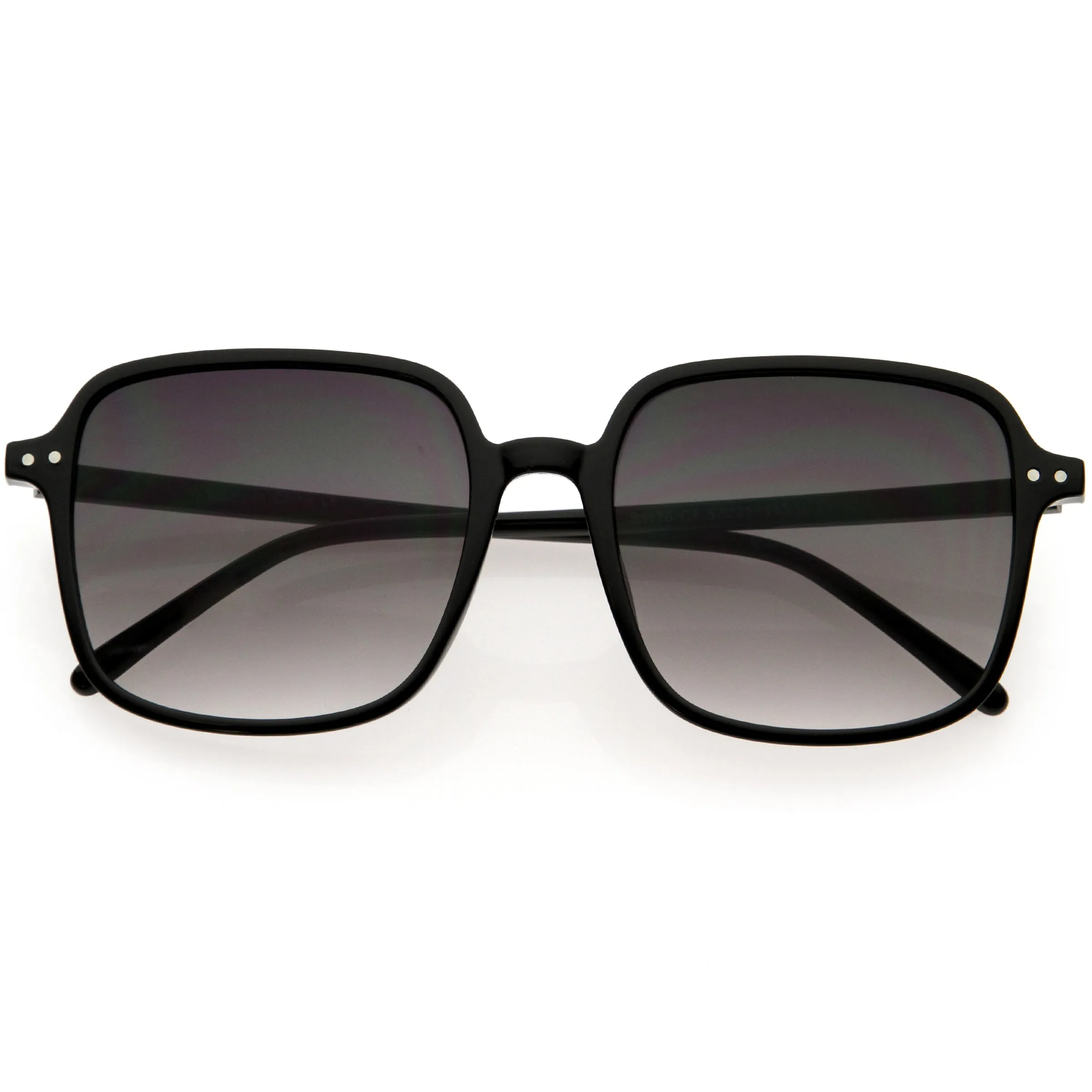 Chic Everyday Square Mid Temple Oversized Sunglasses D257 sold by ZeroUV product image thumbnail 4