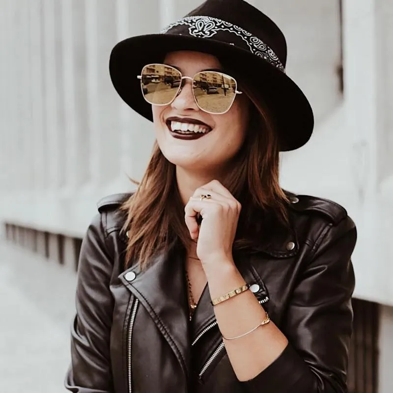 Oversize Modern Square Color Mirrored Sunglasses A389 sold by ZeroUV product image thumbnail 2