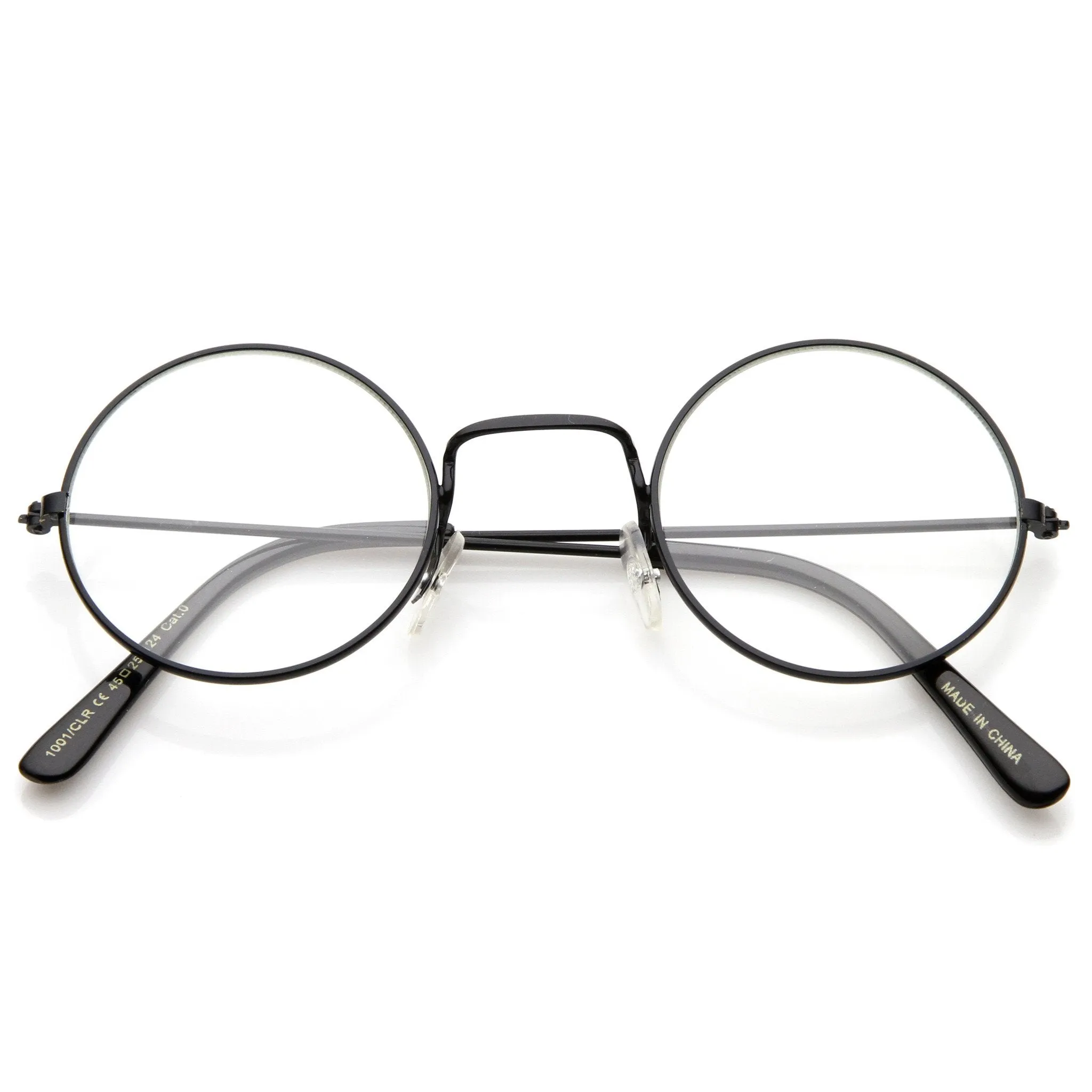 Vintage Inspired Round Metal Frame Clear Lens Glasses 9637 sold by ZeroUV