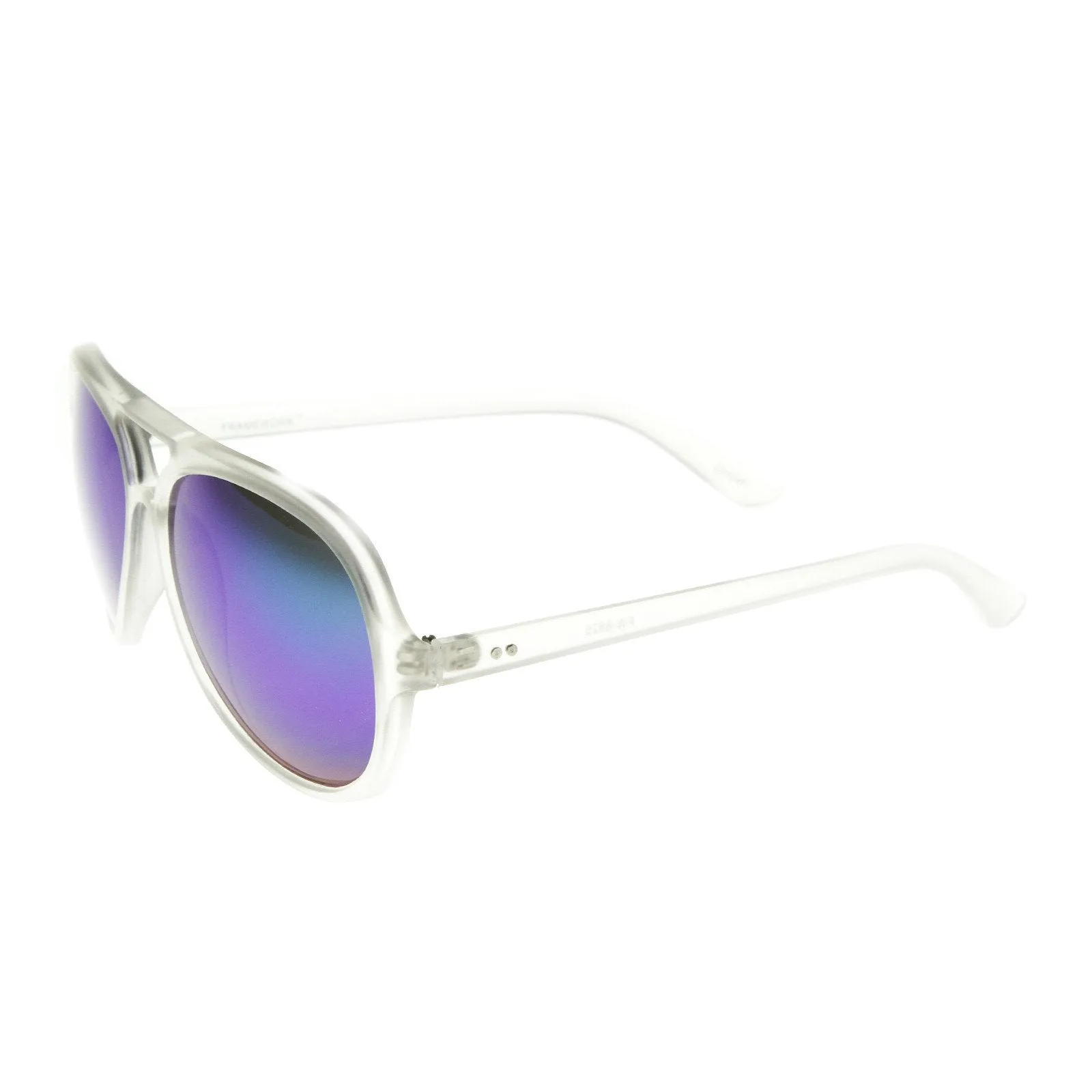 Retro Frosted Color Mirror Lens Summer Aviator Sunglasses 8825 sold by ZeroUV product image thumbnail 3