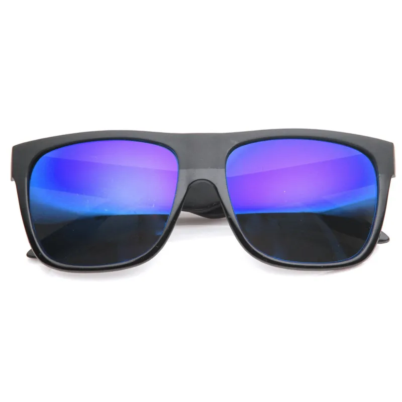 Skater Action Sports Horned Rim Flash Mirror Lens Sunglasses 9154 sold by ZeroUV