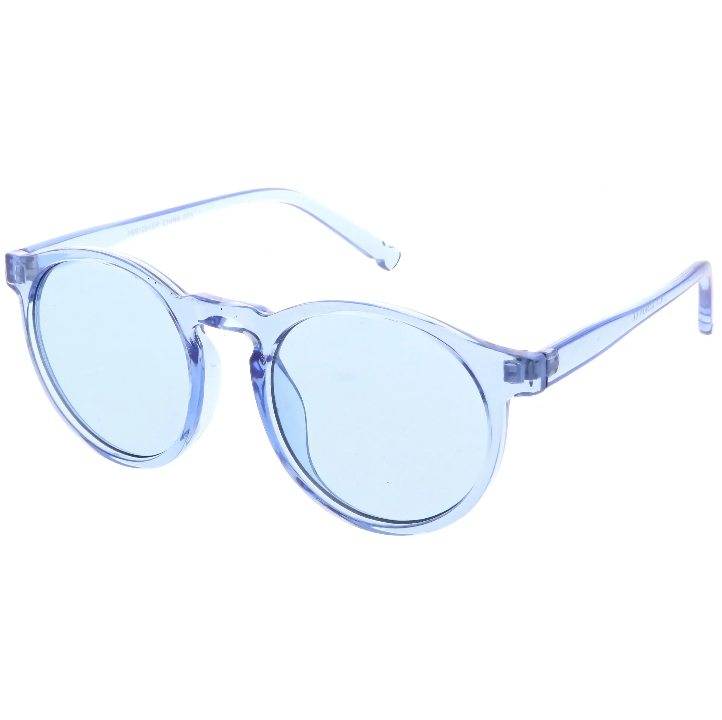 Round Festival Party Translucent Color Tone Tinted Lens Sunglasses C374 sold by ZeroUV product image thumbnail 4
