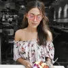 Round Festival Party Translucent Color Tone Tinted Lens Sunglasses C374 sold by ZeroUV