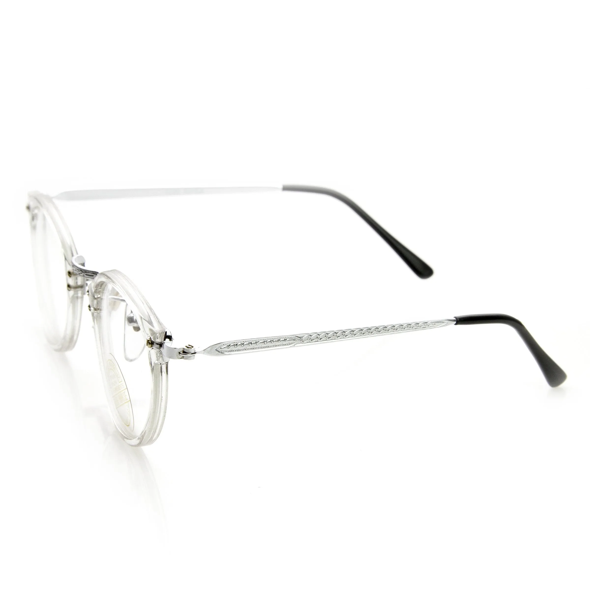 Genuine Vintage Deadstock Horned Rim Clear Lens Glasses 7240 sold by ZeroUV product image thumbnail 4
